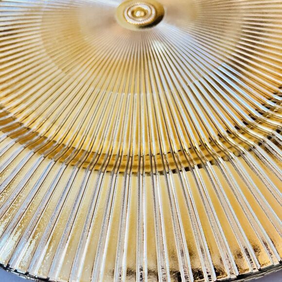 Set Of 4 American Atelier Charger Plate Large 13” Gold Superstar Decorative - Picture 5 of 11